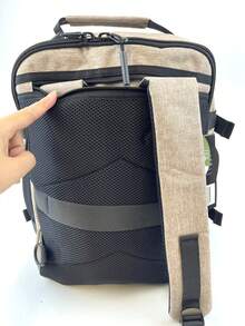 Versatile Travel Backpack For Men & Women - Airline Approved, Lightweight Laptop Daypack With Shoe Compartment, Ideal For Hiking, Business, And Weekend - Beige - View 8