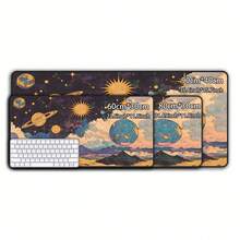 Arcana Cosmic Schreibtischunterlage - Himmlische Vintage Weltraum Kunst, Astrologie & Tarot Geschenk, Hexenkunst Ästhetik Schreibtischdekoration Mauspad Büroartikel Büroausstattung Schreibtischzubehör Mauspad für den Schreibtisch - Verschiedenfarbig - Übersicht 6