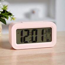 1pc Student Alarm Clock, Electronic Digital Desk Clock, Smart Multifunctional Clock With LED Backlight, Temperature, Calendar For Kitchen Timer Home Decor Room Decor