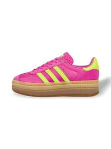Adidas GAZELLE BOLD W SELUFU/SSLIME/GOLDMT - 粉綠色 - 查看 1