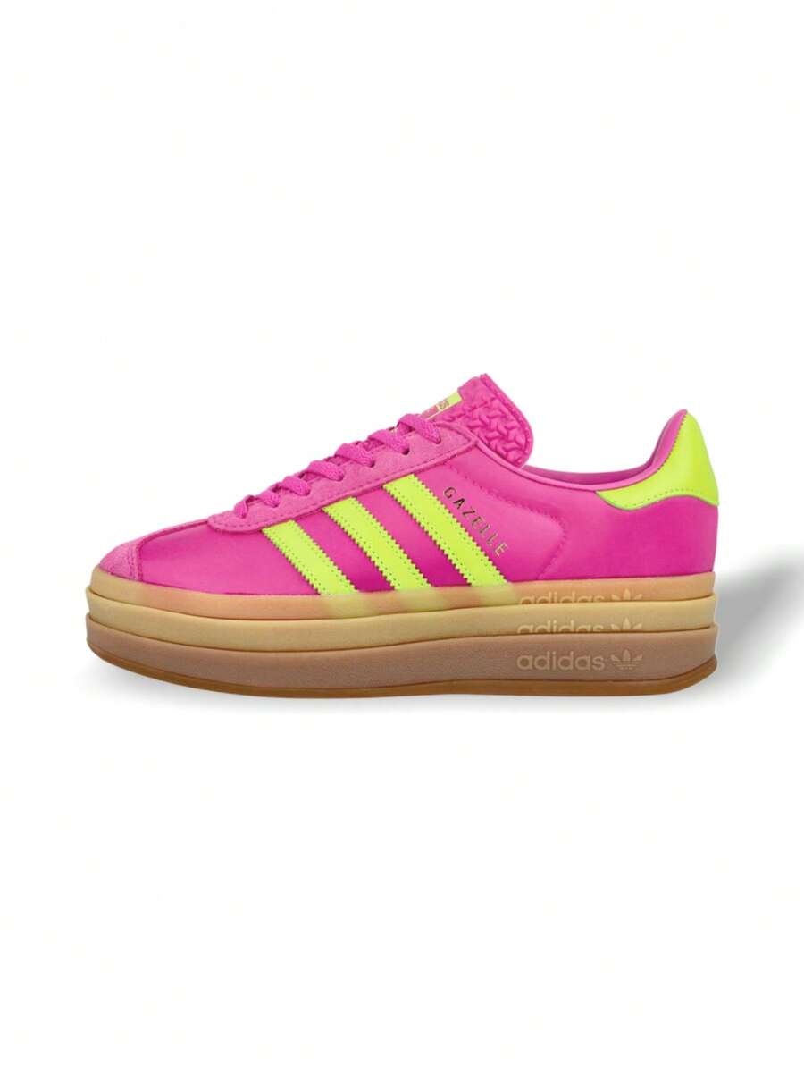 Adidas GAZELLE BOLD W SELUFU/SSLIME/GOLDMT - 粉綠色 - 查看 1
