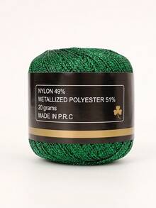 50g DIY Gold Yellow Lurex Thread Shining Yarn Glitter Sparkle Yarn Metal Yarn DIY Fancy Sparkle Yarn Crochet Knitting Sweater Scarf Bag Yarn Accessory Yarn