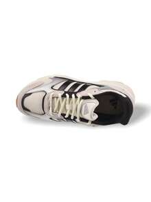 Adidas Giày nữ thường ngày, nhẹ, êm ái, thoáng khí, đế dày, có logo, thân thiện với da, đa năng, phù hợp đi làm hàng ngày, tập gym, đi học, thư giãn, du lịch (Mã sản phẩm JH6699) - Trắng/Bạc/Đen - Xem 3