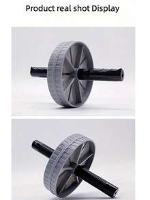 1个腹部滚轮，高承重，防滑，健身器材，家用健身房训练，静音 - 灰色 - 查看 5