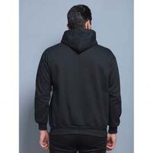 Moletom Masculino Com Capuz Com Ziper Dia dos Pais - Preto - Visão 3