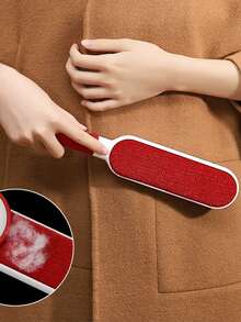 1 件可重复使用的除毛刷，双面宠物毛发去除器，手动静电除尘刷，适用于猫、衣服、沙发、家具、床上用品、地毯清洁