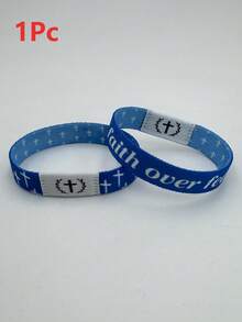 1pc Bible Verse Bracelet, NFC Enabled Christian Daily Prayer Text Bracelet, Unisex, Suitable As Holiday Gift For Halloween, Christmas, New Year