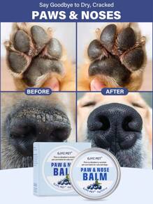 GJYC PET Balsam natural pentru labe pentru câini cu afine - protejează labele de pavajul fierbinte, ceară pentru labele uscate și nas, cremă hidratantă pentru labele crăpate, unt cremă cu parfum de afine pentru pisici și câini, protectoare pentru labe (0,53 oz)