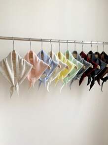 1pc Women Solid Color Triangular Wool Blend Women Scarf, Knitted Warm Decorative Elegant Retro Style Scarf, Suitable For Outdoor Travel, Spring, Autumn, Winter, Snow Season Women Winter Scarves For Dress - Multicolor - View 2