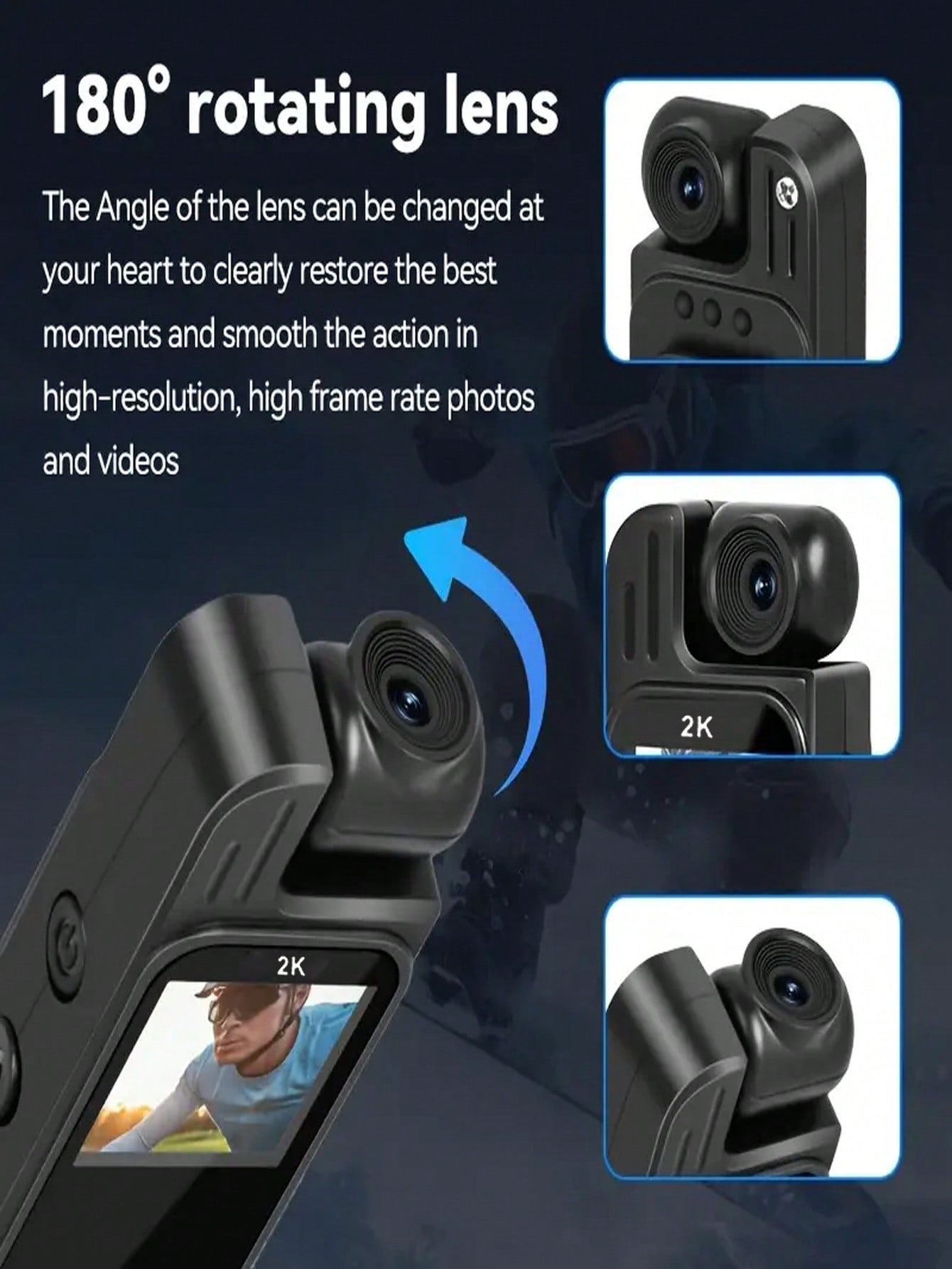 كاميرا محمولة 1080 بيكسل – كاميرا جسم صغيرة بزاوية...