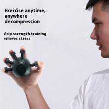 Eagle Claw Five Finger Trainer Arm Strength Training Finger Strength Device Finger Press Ball Grip Ball Material Wrist Grip Device - Multicolor - View 2