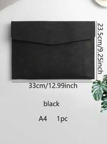 1pc A4/A5 2026 Planner PU Leather Waterproof File Folder, Document Organizer, File Envelope Set, Tablet Sleeve, With Magnetic Snap Closure, Suitable For Home, School, Office, Student Stationery (Brown, Black, Green, Gray, Blue)