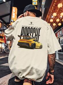 Oversized Streetwear T-Shirt 911 GT3 RS Luxury Automotive Sports REF 7253 VEST NERD - 卡其色 - 查看 5