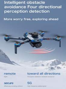 CASRRA The Multi-Functional Drone GT8 With A Camera Is Equipped With A Large-Screen Remote Control For Real-Time Viewing Of The Flight Route, Taking Photos And Videos To Record Life. The Brushless Motor Provides Even Stronger Power. Optical Flow Hovering Flight Is More Stable For Beginner Drones. Economical Drones. Aerial Photography Drones, Wonderful Holiday Gifts