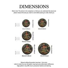 Bohemian Style, Cartoon Mushroom & Flower Pattern, Round Rug, Soft Velvet Material, Machine Washable, Suitable For Entryway, Living Room, Study, Closet, Hallway, Sunroom, Patio, Outdoor Camping, Picnic And Home Decor - Multicolor - View 6