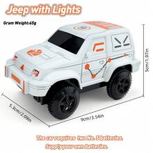 Various Car Shaped Toy Vehicles, Including Car, Race Car, Construction Vehicle, Fire Truck, Off-Road Vehicle, Electric Lighting Car, Track Cars, Toy Cars That Can Run On Tracks And Flat Surfaces, Suitable As Children's Birthday Gifts, Christmas Holiday Gifts - Multicolor - View 12