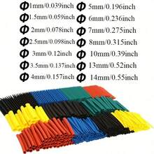 Heat Shrink Tubing Heat Resistant Tubing Heat Shrink Wrapping Kit Electrical Connection Line Insulation Sleeve Protector Suitable Home And Outdoor, Home Appliance Electrical Wire Insulation Protector - 328 Pieces (bags) - View 3