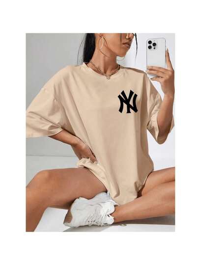 T-shirt Blusão Camiseta Feminina NY New York Cidade Tumblr Camisa Unissex Streetwear 100% Algodão Premium