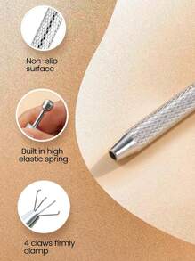 4PCS-10PCS/Set Piercing Taper Ball Grabber Tool For Changing Jewelry - 14G 16G 18G 20G Threadless/Internal Thread/External Thread Piercing Taper Stretching Kit For Ear/Nose/Navel/Nipple/Lip/Eyebrow/Tongue - Multicolor - View 8