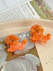 1 件卡通可爱动物爪夹、柯基犬、斗牛犬、柴犬形状发夹、可爱刘海夹、侧夹、女士发饰、公主发型夹、发夹、女士配饰时尚爪夹女士发夹女士发夹优雅发夹秋季配饰秋冬度假装女士 - 彩色 - 查看 15