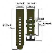 1 قطعة سوار ساعة رجالي، سوار بديل لساعة رجالية، سوار بديل لساعة ذكية، سوار بقياس 22مم/26مم، مصنوع من مادة السيليكون عالية الجودة، بنقشة نقطية، تصميم سريع الإطلاق، سهل الارتداء، ناعم، قابل للتنفس، متين