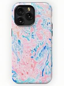 Blue And Pink Warm Water Design Film 2-In-1 Phone Case - Compatible With IPhone17,17Air,17pro,17pro Max, 16, 15, 14ProMax, 13, 13Pro, 13ProMax, 12, 12Pro, 12ProMax, 11, 11Pro, 11Pro And Galaxy S25/S25 Plus/S25 Ultra/S24/S24 Plus/S24 Ultra/S24 FE/S23/ S23+/S23 Ultra/S22/S22+/S22 Ultra/S21/S21+/S21 Ultra/S20 ULTRA/A71/A56/A55/A54/A53/A52/A34/A26/A15/A16/A14/A13/A06Maxand Is A Thoughtful Birthday Gift For Your Girlfriend, Boyfriend And Friends. - 彩色 - 查看 1