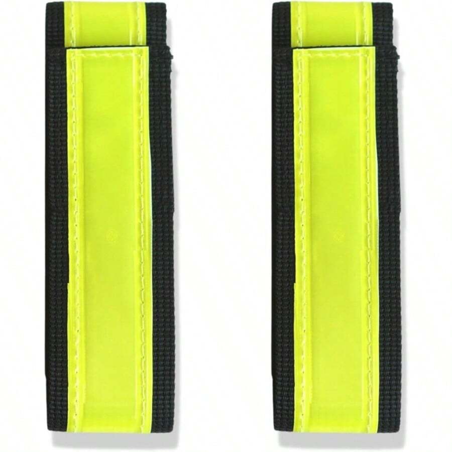 Reflective Bands Highly Visible Safety Reflective Bands For Cycling Walking Running And Hiking Suitable With Molle Webbing On Backpack Pair Of 2