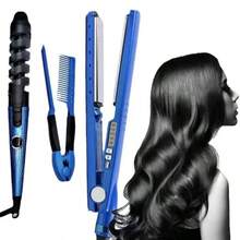 Three-Piece Spiral Curling Iron Comb Set Automatic Curling Iron Straight Hair Straightener Bangs Curling Iron, A Good Choice For A New Styling Gift