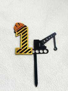 طقم تزيين كعكة رقمي - تصميم مركبة بناء - ديكور حفلة عيد الميلاد - طبعات كب كيك ذات موضوع البناء لحفلات الاستحمام وأعياد الميلاد وحفلات الكشف عن الجنس - ديكور كعكة مثالي لمناسبات العطلات العالمية