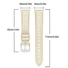 1 قطعة سوار ساعة رجالي، سوار بديل لساعة ذكية، سوار ساعة 18مم/22مم، سوار جلد عالي الجودة، نمط نسيج مربع، مناسب للاستخدام اليومي والأعمال والمكتب وغيرها من السيناريوهات، هدايا عيد الميلاد وعيد الهالوين، مناسب لمحترفي الأعمال الرجالية والطلاب، مناسب لساعات Garmin// Huami