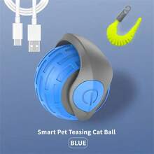 Juguetes inteligentes para gatos, bolas interactivas automáticas con movimiento eléctrico, recargables por USB, juguete de bola rebotando y moviéndose para mascotas