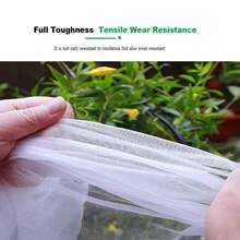 Thickened 60-Mesh Insect-Proof Net, Install The Tightening Device, PE White Insect Net, Used For Pest Control In Courtyard Vegetable Garden, Garden And Greenhouse Greenhouses, Prevent Frost, Prevent Hail, Prevent Birds, Repel Insects, Bird Barrier - White - View 5