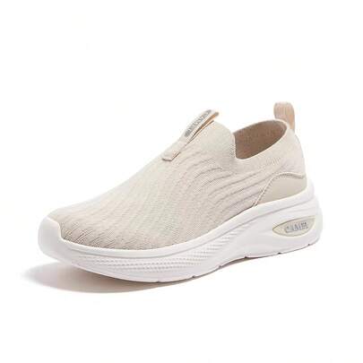 CAMEL CROWN Zapatos de running con amortiguación para mujer, transpirables, ligeros, cómodos, tipo mocasín con suela gruesa, absorbentes de impactos y antideslizantes