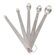 10PCS Stainless Steel Mini Measuring Seasoning Dry And Liquid Ingredients Spoon - Silver - View 3