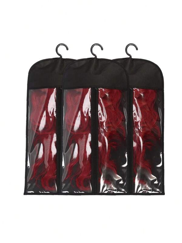 Organizador de pelucas, perchero de almacenamiento ajustable y resistente para extensiones de cabello y accesorios, se pliega plano