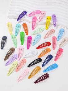 30 chiếc kẹp tóc kiểu công chúa dễ thương, lấp lánh, đơn giản, phong cách dành cho bé gái, kẹp tóc mái, phụ kiện tóc dùng hàng ngày. - Nhiều màu - Xem 5