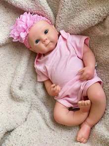 Bettie Doll head 1-4 1个18英寸涂漆硅胶贝蒂女孩娃娃,手工制作柔软硅胶公主重生娃娃 - 全身硅胶材质,逼真肤色,可张嘴,解剖结构精准,是女孩的完美伴侣或收藏礼物,也是圣诞礼物的理想之选。 - 彩色 - 查看 8