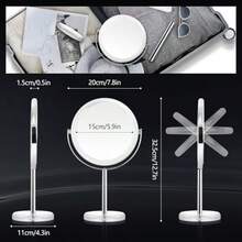 Makeup Mirror 30X Magnifying Mirror For Desk 1X 30X Table Mirror With Stand DoubleSided Vanity Mirror Travel Makeup Mirror With Magnification Desk Mirror For Home And Office 8 In - 如圖 - 查看 6