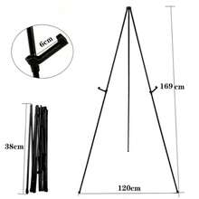 1PC"63" Easel Stand For Wedding Sign, Display Poster, Sign Poster Stand For Display, Display Easel Stand With Bag, Holds 5 Lbs,Easel Stand For Display, Foldable Portable Ground Easel For Wedding Banner And Poster Display Stand