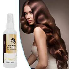 GZE Collagen & Keratin No-Rinse Hair Mist, Silky Smooth Hair Essence Spray - Suitable For All Hair Types, Moisturizing & Nourishing, Reduces Heat Damage