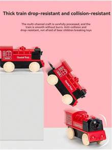 儿童益智趣味大型电动火车轨道车，电动高速火车模型带轨道，DIY拼图组装多种轨道形状，场景模拟防撞，男孩玩具礼物（配件颜色和款式随机） - 彩色 - 查看 5