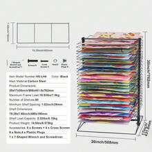 Art Drying Rack, 50 Removable Shelves 20 X 17 X 30 Inch Paint Drying Rack With Stable Base, Carbon Steel Metal Painting Drying Rack For Artwork In Classroom, Art Studios And Schools, Black