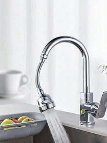 1 件套 3 模式厨房水龙头起泡器、水槽水龙头防溅罩延长器、360 度旋转水龙头喷雾器、防溅水龙头盖 - 彩色 - 查看 5