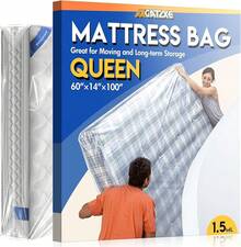 Plastic Mattress Bag For Moving Storage, Waterproof Mattress Cover, Mattress Protector For Moving Supplies - King Size (1.5MIL) - 1,5 triệu - Xem 10