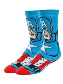 Marvel 1/6 Pairs Authentic Halloween Spider-Man Venom Superhero New Year Gift Socks, Cartoon Christmas New Year Character Hero Socks For Men And Women, Creative And Interesting Socks - Multicolor - View 11