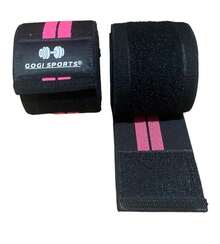 GOGI SPORTS Knee Wraps Premium Quality Knee Bandages Crossfit Gym - Pink - View 6