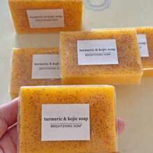 Lemon Turmeric Kojic Soap Fragrance - Curcuma Soap, Jabon De Curcuma, Honey Lemon Turmeric Soap Face And Body
