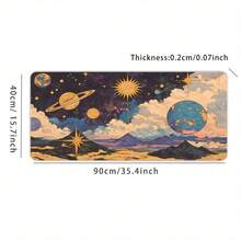 Arcana Cosmic Schreibtischunterlage - Himmlische Vintage Weltraum Kunst, Astrologie & Tarot Geschenk, Hexenkunst Ästhetik Schreibtischdekoration Mauspad Büroartikel Büroausstattung Schreibtischzubehör Mauspad für den Schreibtisch - Verschiedenfarbig - Übersicht 10