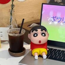Crayon Shin-Chan Cute Pajamas Shin-Chan Phone Holder - Collectible Decor, Durable PP Material, Desktop Accessory And DIY Gift Supplies, Fun Toy For Children - Multicolor - View 3