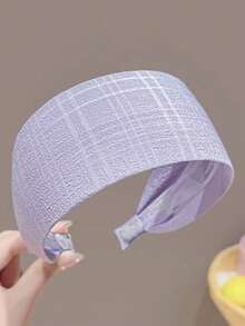 Diadema ancha de colores caramelo a la moda que hace que el rostro se vea talla grande pequeño, aro para el cabello como accesorio para el cabello de mujer